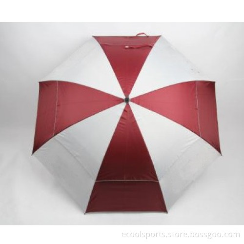 Nylon Cloth Golf Umbrella Iron Staff OEM